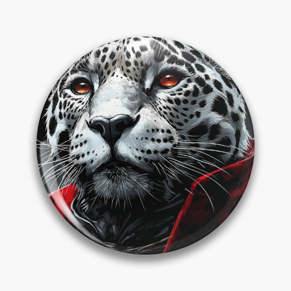 Item preview, Jaguars wild animal crimson warrior red cloak royal gaze designed and sold by earlobejerk.