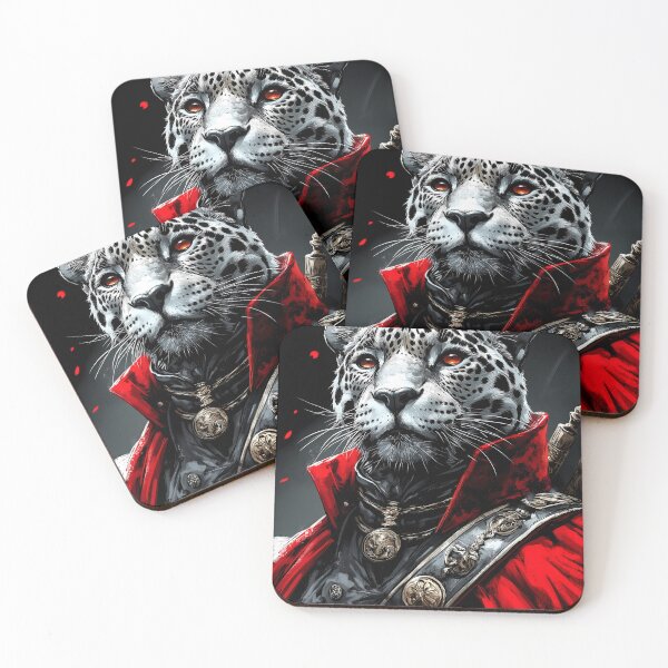 Item preview, Jaguars wild animal crimson warrior red cloak royal gaze designed and sold by earlobejerk.