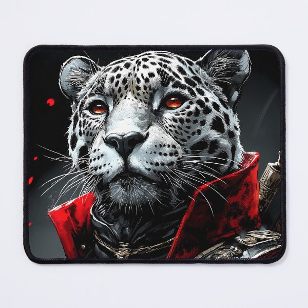 Item preview, Jaguars wild animal crimson warrior red cloak royal gaze designed and sold by earlobejerk.