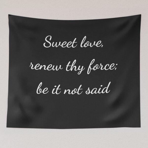 Item preview, “Dulce amor, renueva tu fuerza; no se diga” - letra blanca designed and sold by ariksworld.