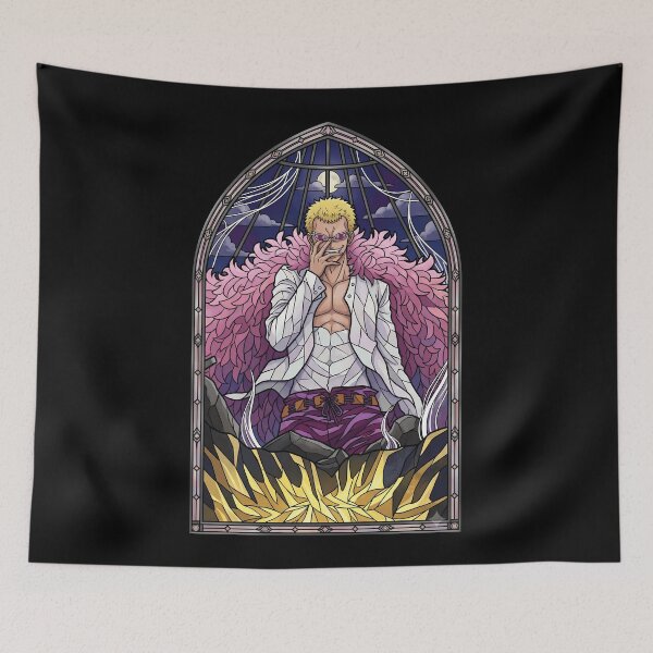 Item preview, Donquixote Doflamingo One Piece Moonlit Stained Glass Boss designed and sold by mildaclairmo.