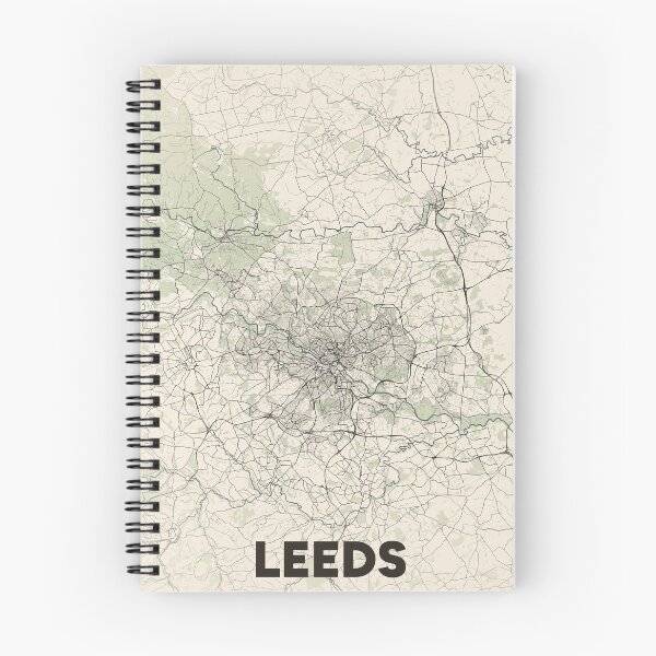 Item preview, Leeds Map designed and sold by MapsNerd.