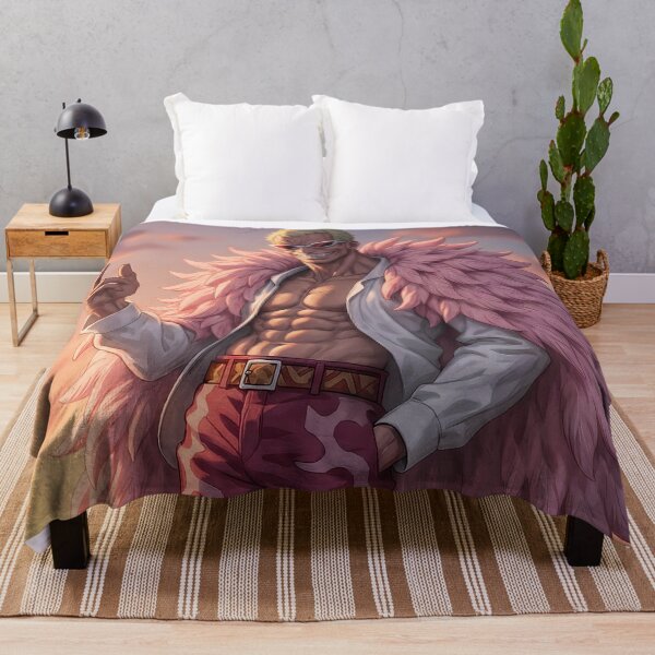 Item preview, Donquixote Doflamingo One Piece Sunset Pink Feather Smile designed and sold by BrianRayan.