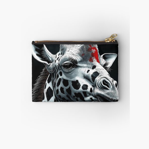 Item preview, Giraffe Crimson Warrior Regal Wild Animal Noble Sentinel designed and sold by earlobejerk.
