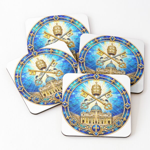 Item preview, Vatican Stained Glass Keys designed and sold by syotos-ai.