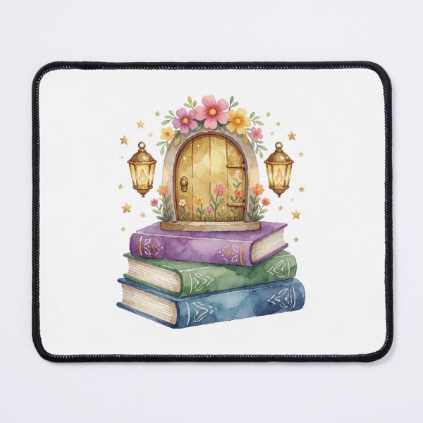 Item preview, Book House Fairy Library Cottagecore designed and sold by AillustriaAK.