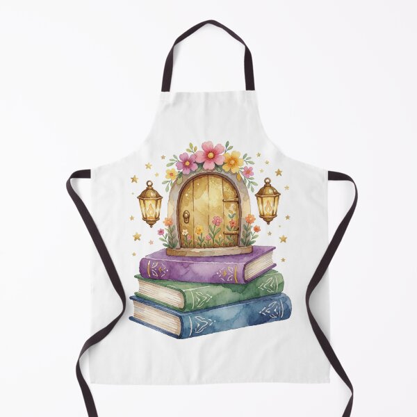 Item preview, Book House Fairy Library Cottagecore designed and sold by AillustriaAK.