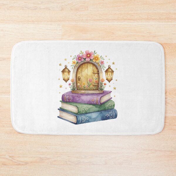 Item preview, Book House Fairy Library Cottagecore designed and sold by AillustriaAK.