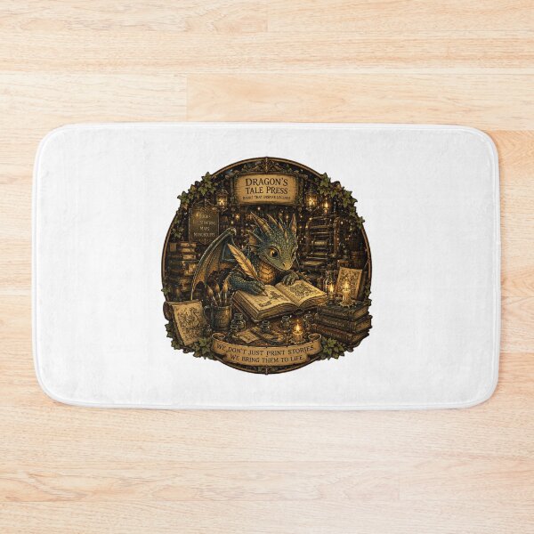 Item preview, Dragon's Tale Press Shirt | Baby Dragon Writing Fantasy Books | Magical Library | Book Lover Gift designed and sold by MrDev.