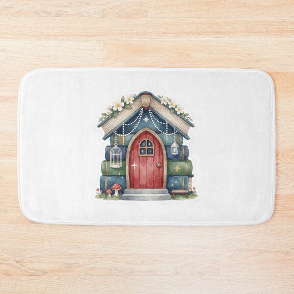 Item preview, Book House Fairy Library Cottagecore designed and sold by AillustriaAK.