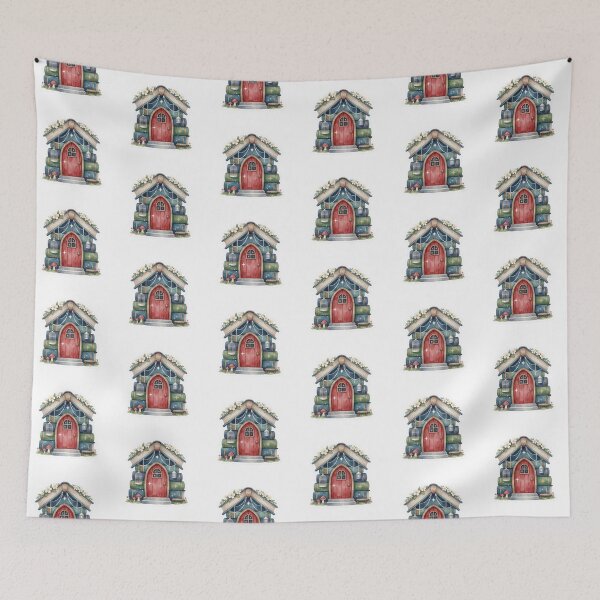 Item preview, Book House Fairy Library Cottagecore designed and sold by AillustriaAK.
