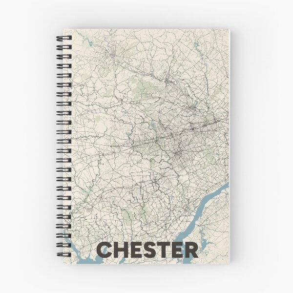 Item preview, Chester Map designed and sold by MapsNerd.