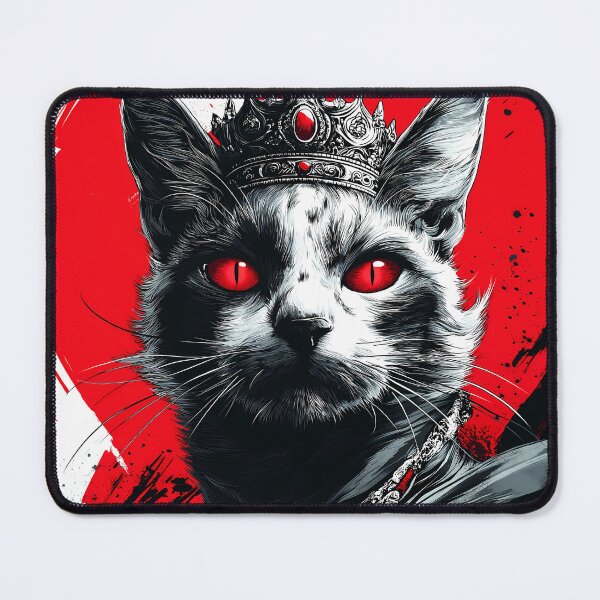 Item preview, Cornish Rex Cat Crimson Warrior Crown Mystic Feline designed and sold by earlobejerk.