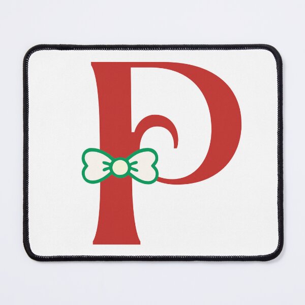 Item preview, Letter P Monogram with Cute Green Bow designed and sold by Rehnair.