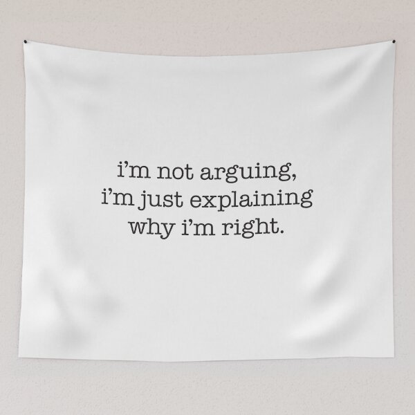 Item preview, I'm not arguing, I'm just explaining why I'm right – black type designed and sold by VonBraun.