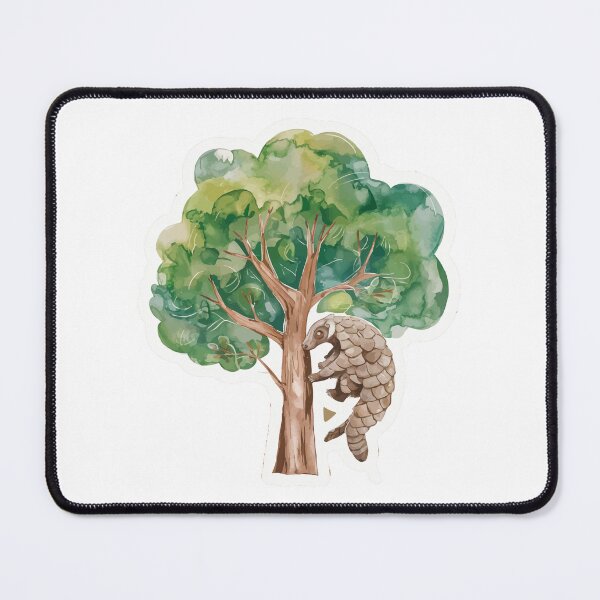 Item preview, Whimsical Pangolin Tree Illustration designed and sold by NiftyWrx.