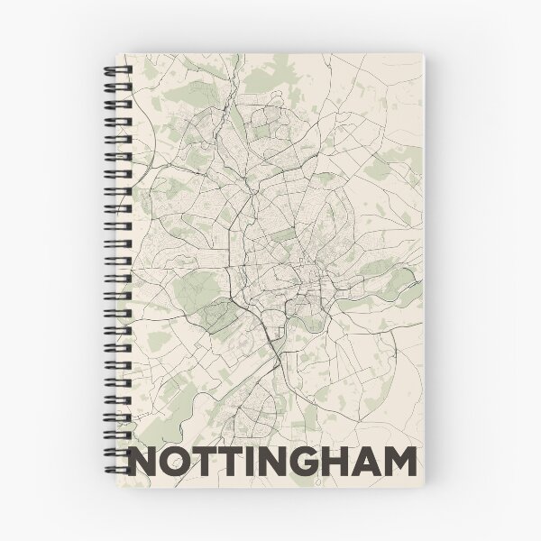 Item preview, Nottingham Map designed and sold by MapsNerd.