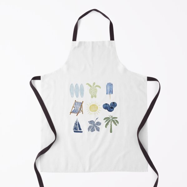 Item preview, Coastal Summer Watercolor Sticker Collection | Beach Aesthetic | Surf, Sea Turtle, Blueberries & Palm Tree designed and sold by sophiebeckham13.