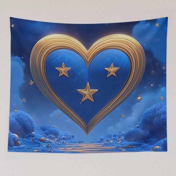 Item preview, Starlit Heart of Golden Hope designed and sold by BlissBlvdShop.
