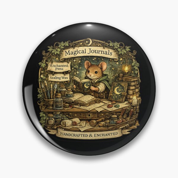 Item preview, Magical Journals Shirt | Enchanted Mouse Stationery Shop | Fantasy Journal Lover | Cottagecore Writer Gift designed and sold by MrDev.