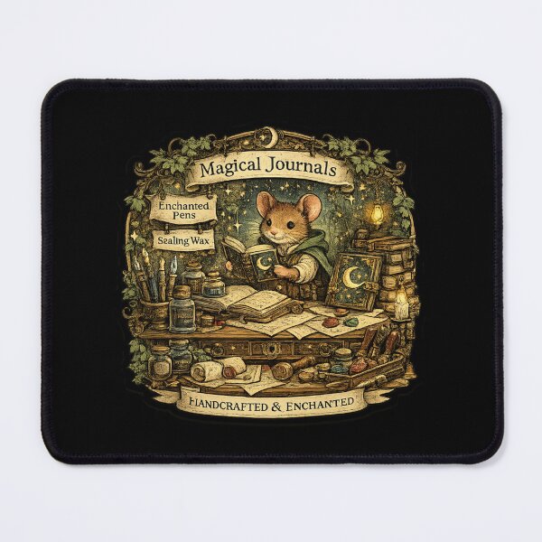 Item preview, Magical Journals Shirt | Enchanted Mouse Stationery Shop | Fantasy Journal Lover | Cottagecore Writer Gift designed and sold by MrDev.