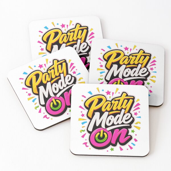 Item preview, Party Mode On Colorful Retro Typography Design designed and sold by ArtsyExplorer.