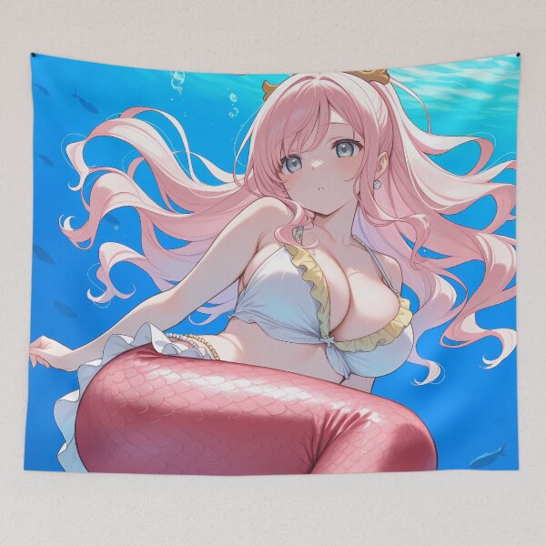 Item preview, Shirahoshi One Piece Radiant Mermaid Princess Underwater Fantasy designed and sold by BrianRayan.