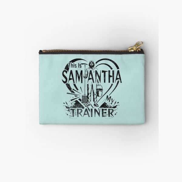 Item preview, This is Samantha, my trainer- ZechJohn's Anatoly funny internet meme holding mop- Black designed and sold by ZechJohnRB.