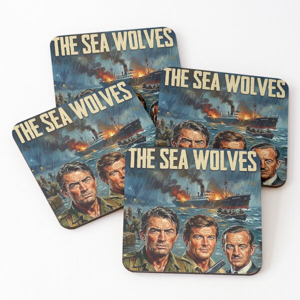 Item preview, The Sea Wolves Retro World War II Maritime Adventure Tribute Art Movie Poster designed and sold by Art's Diner.