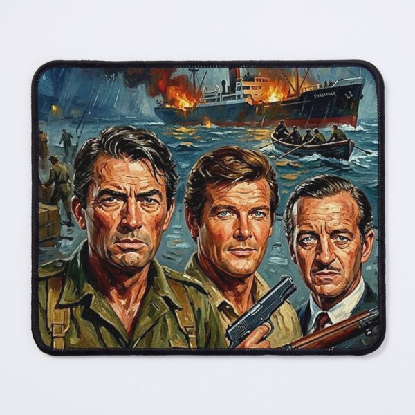Item preview, The Sea Wolves Retro World War II Maritime Adventure Tribute Art Movie Poster designed and sold by Art's Diner.