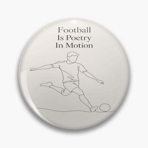 Item preview, Football Is Poetry In Motion Minimalist Soccer T-Shirt designed and sold by ArthUpscale.