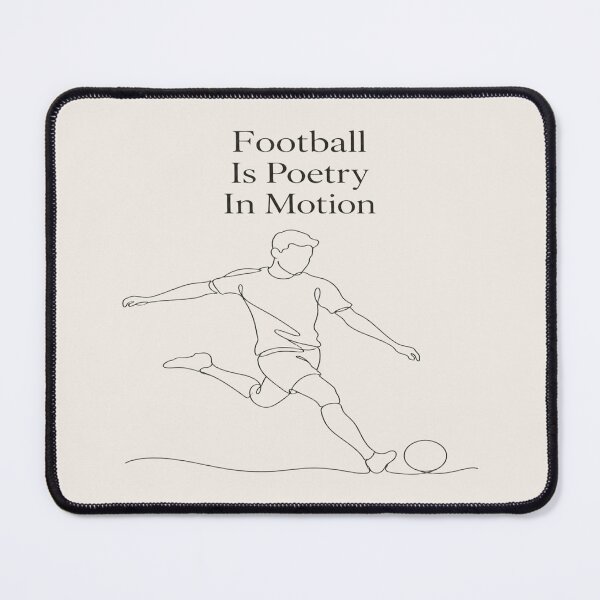 Item preview, Football Is Poetry In Motion Minimalist Soccer T-Shirt designed and sold by ArthUpscale.