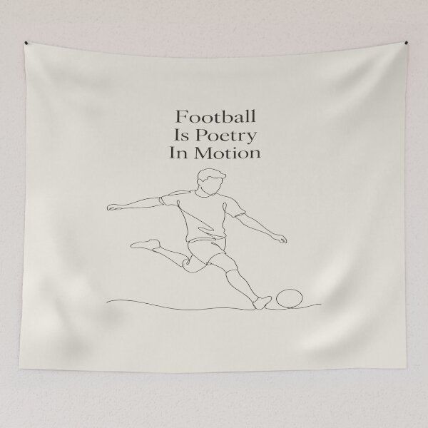 Item preview, Football Is Poetry In Motion Minimalist Soccer T-Shirt designed and sold by ArthUpscale.