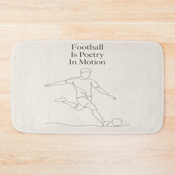Item preview, Football Is Poetry In Motion Minimalist Soccer T-Shirt designed and sold by ArthUpscale.