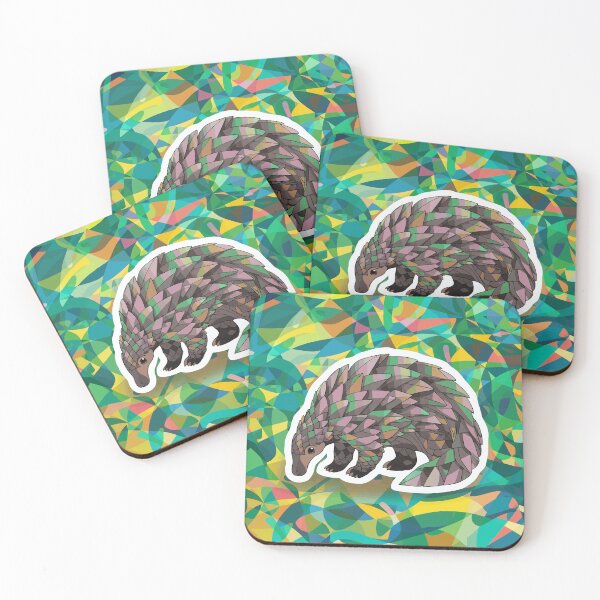 Item preview, Vibrant Pangolin Pattern designed and sold by NiftyWrx.