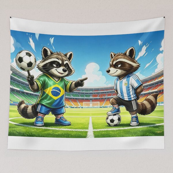 Item preview, Soccer Battle Trash Panda Family Final Showdown designed and sold by DreamyTupelo.