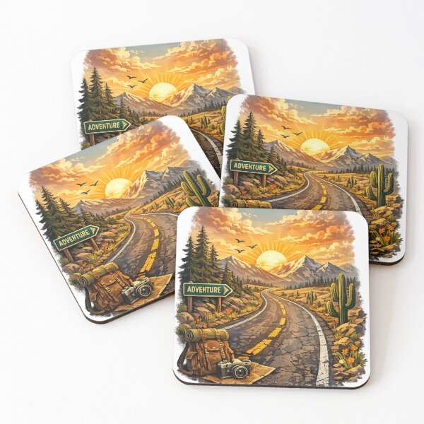 Item preview, Adventure Road to the Horizon Illustration designed and sold by ali prints.