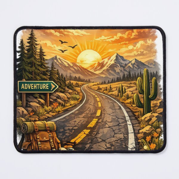 Item preview, Adventure Road to the Horizon Illustration designed and sold by ali prints.