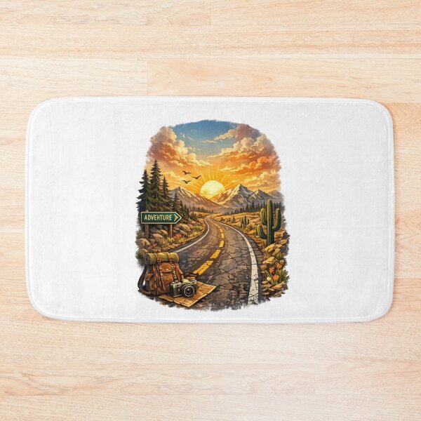 Item preview, Adventure Road to the Horizon Illustration designed and sold by ali prints.