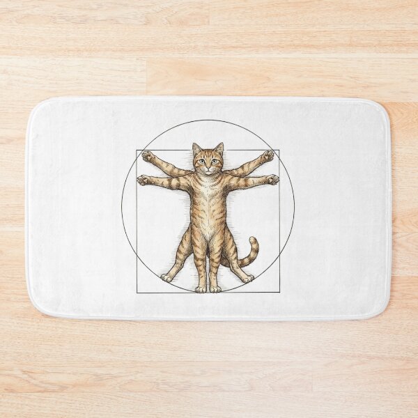 Item preview, Vitruvian Cat designed and sold by Crazycatgraphic.