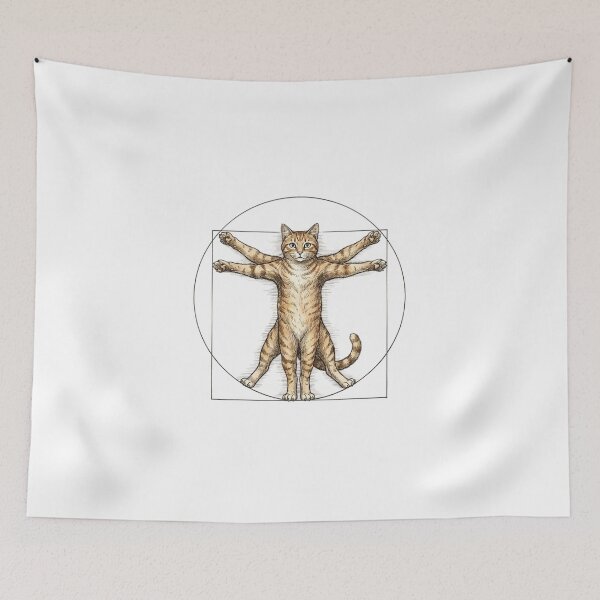 Item preview, Vitruvian Cat designed and sold by Crazycatgraphic.