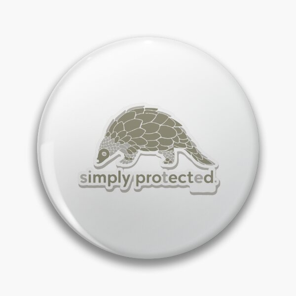 Item preview, Minimalist Pangolin with 'Simply Protected' designed and sold by NiftyWrx.
