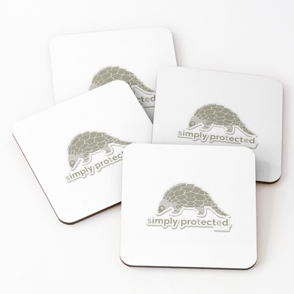 Item preview, Minimalist Pangolin with 'Simply Protected' designed and sold by NiftyWrx.