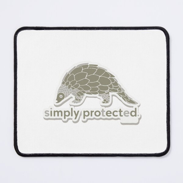 Item preview, Minimalist Pangolin with 'Simply Protected' designed and sold by NiftyWrx.