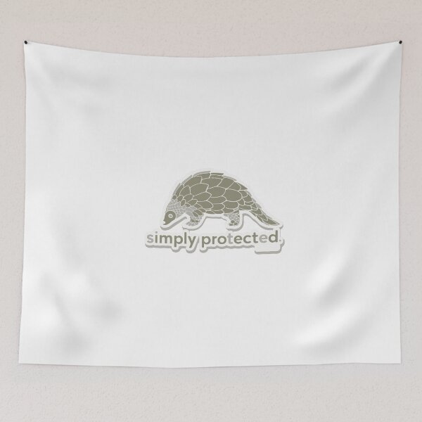 Item preview, Minimalist Pangolin with 'Simply Protected' designed and sold by NiftyWrx.