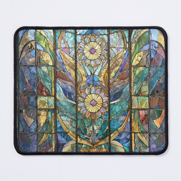 Item preview, Stained Glass Sunflowers designed and sold by Lee Hiller Designs.