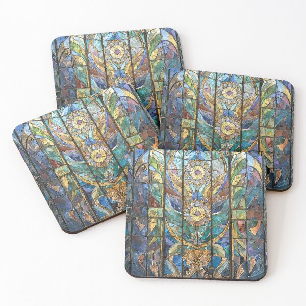 Item preview, Stained Glass Sunflowers designed and sold by Lee Hiller Designs.