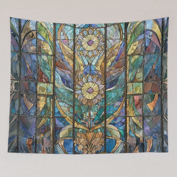 Item preview, Stained Glass Sunflowers designed and sold by Lee Hiller Designs.