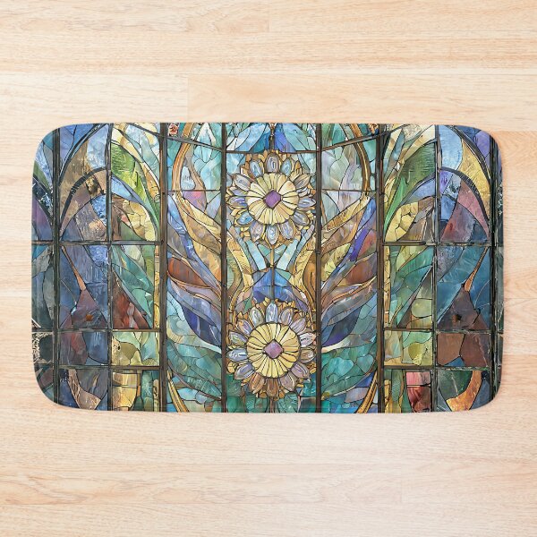 Item preview, Stained Glass Sunflowers designed and sold by Lee Hiller Designs.