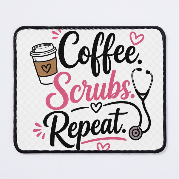 Item preview, Coffee Scrubs Repeat – Nurse Life designed and sold by zoumhane.